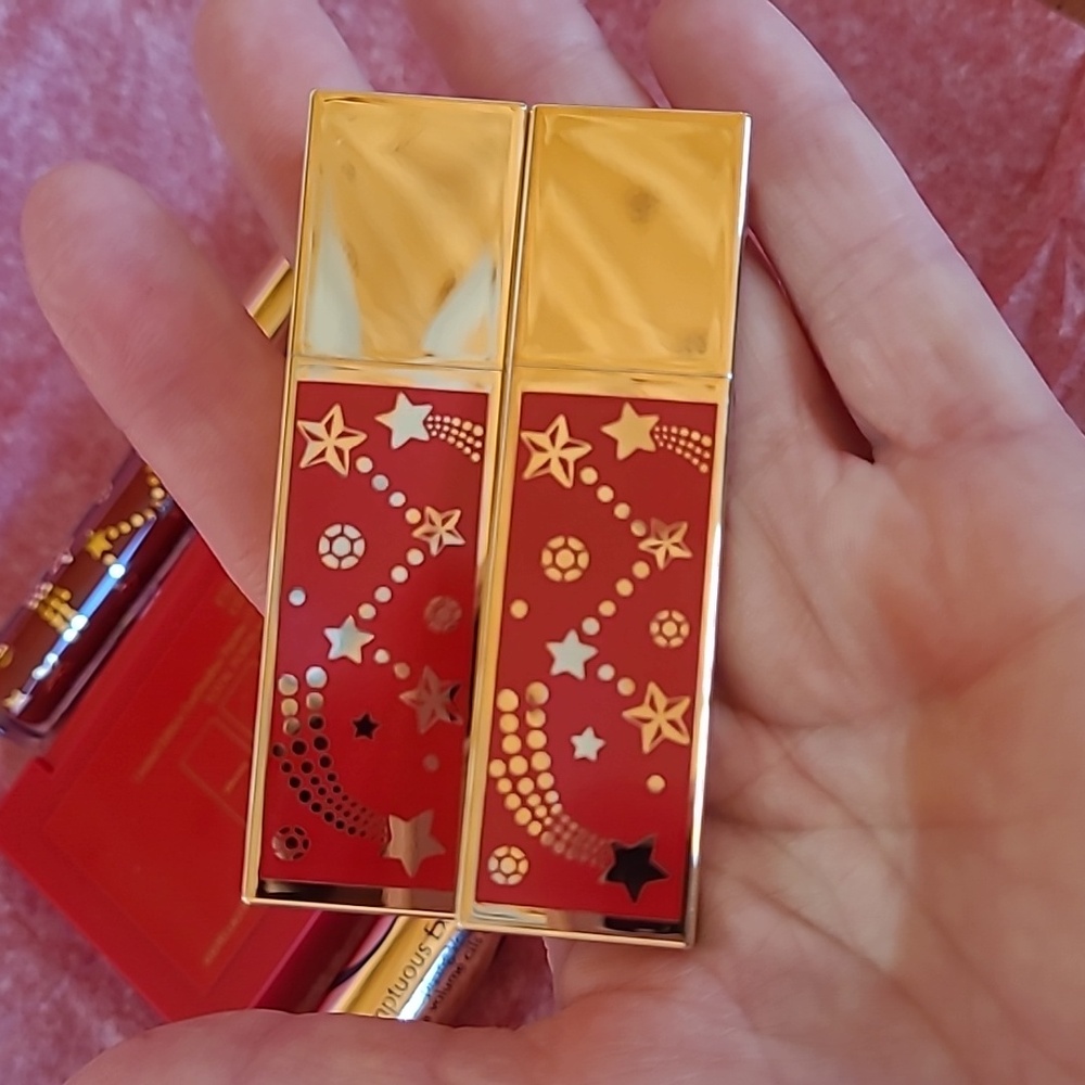 NWOT Estee Lauder 2023 Red Train Case Cosmetic Bag Lip Stick Eye Shadow Mascara - Picture 9 of 9